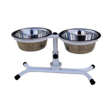 Imagem de Comedouro Pet Duplo Tigela Inox 900Ml - Fercar