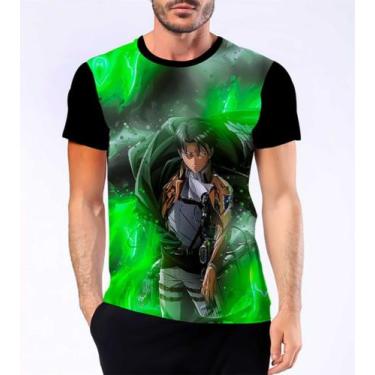 Imagem de Camisa Camiseta Levi Ackerman Capitão Attack On Titan Hd 3 - Dias No E