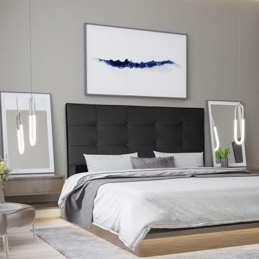 Imagem de Cabeceira Solteiro 0,90m Roma Corino Preto