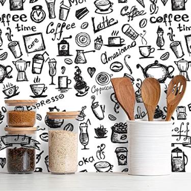 Imagem de Papel de Parede Adesivo Cozinha Café Diversos Modelos Rolo 3m Cozinha Café:CS060