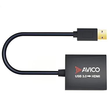 Imagem de Avico Adaptador USB 3.0 para HDMI – 1080P 60hz – para PCs Windows, monitores, TVs, projetores, etc
