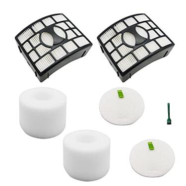 Imagem de EZ SPARES Compatível com Shark NV770 NV771 UV700 DuoClean Speed, DuoClean com filtro de vácuo vertical de rolo de escova autolimpante Zero-M, comparado com XFF600 XHF600