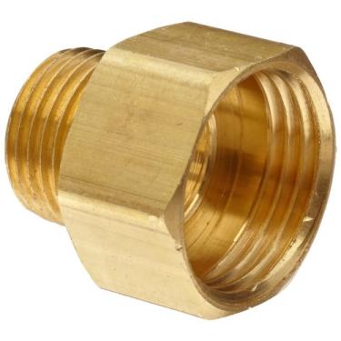 Imagem de Anderson Metals - Encaixe de mangueira de jardim de latão 57484-1208, conector, ID de mangueira fêmea de 3/4" x tubo macho de 1/2"