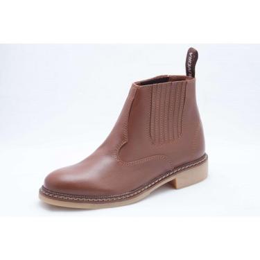 Imagem de Botina Vira Francesa Costurada Maquina Oliveira 420 Bico Redondo