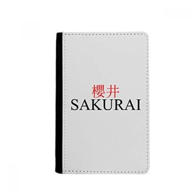 Imagem de Shkurai Japaness City Name Red Sun Flag Passport Holder Notecase Burse Wallet Cover Card Purse, Multicolor