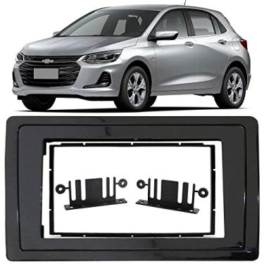 Imagem de Moldura de Painel 2 Din 7" Polegadas Gm Onix 2020 2021 - Black Piano