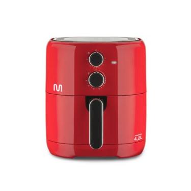 Imagem de Air Fryer 4,2L 1500w-127v Com Grade, Seletor Temperatura e Tempo Vermelha Multilaser - CE194OUT [Reembalado] CE194OUT