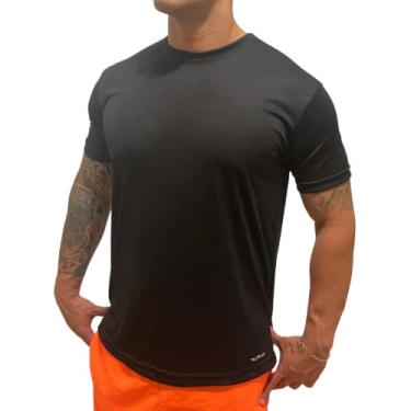 Imagem de Camisetas Dry Fit Lisa – Masculina – Esporte – Casual – Caimento perfeito - TRV – Diversas Cores Cor:Preto;Tamanho:XG
