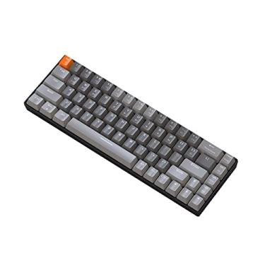 Imagem de Mini teclado mecânico de jogos sem Numpad, Bluetooth 2.4g Teclado ergonômico de troca quente sem fio para o Gamer Geek D/blue switch