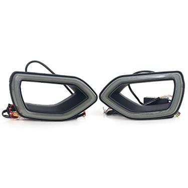 Imagem de JESYMBX Para Dodge Charger SRT /Scat Pack 2015-2019 Grade frontal Luz amarela DRL Lâmpada de seta Lente fumê