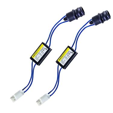 Imagem de PA 2 lâmpadas de LED T10 / T15 168 921 CANBUS kit de cancelamento sem erro com adaptador de fiação resistor de carga