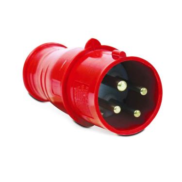 Imagem de Plugue Industrial Móvel 16A 3P+T 380/440V IP44 6H Vermelho N4076 – Steck
