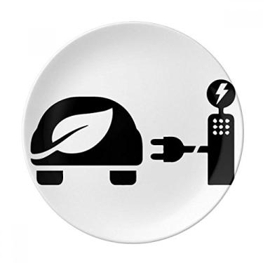 Imagem de Estação de carregamento automática, veículos de energia, placa de proteção ambiental de porcelana, louça, louça de jantar