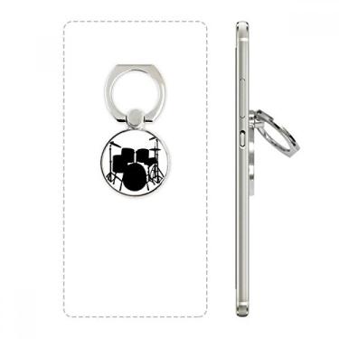 Imagem de Kit de bateria de música musical com suporte de anel de telefone com suporte ajustável