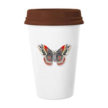 Imagem de Caneca de vidro de cerâmica 3D Kite Butterfly em estilo chinês, copo de cerâmica para café