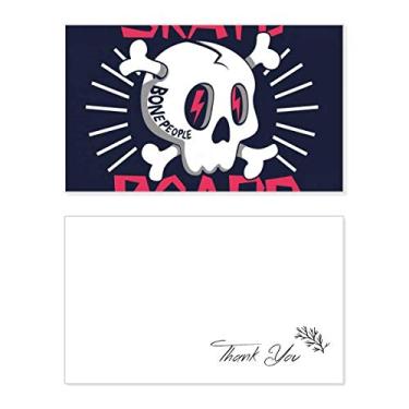 Imagem de Placa de skate de esqueleto indiano de sacrifício Totem cartão de agradecimento aniversário aniversário saudação casamento agradecimento