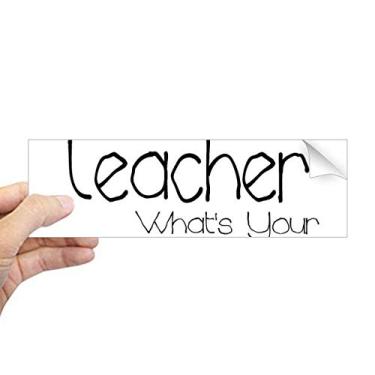 Imagem de DIYthinker Adesivo retangular I'm a Teacher What's Your Superpower para janela de notebook