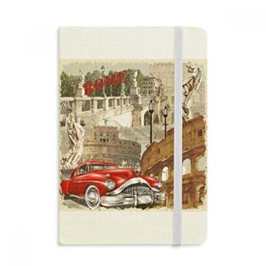 Imagem de Caderno com estampa nacional de paisagem de Roma da Itália, capa dura para diário clássico A5