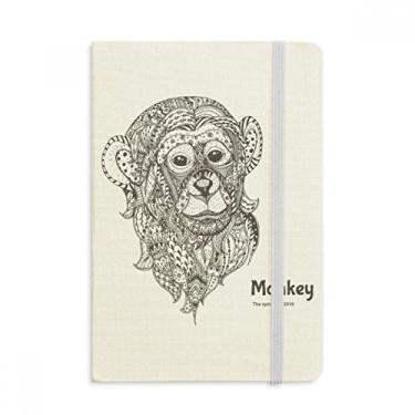 Imagem de Caderno de macaco com imagem de boca grande oficial de tecido rígido diário clássico