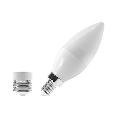Imagem de VELA LED LEITOSA E14+E27 6W 6000K 127/220V