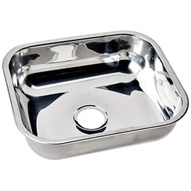 Imagem de Cuba Inox Tecnocuba n°3 funda 14 cm prof (40x34x14) aço inox 430 Acabamento Polido