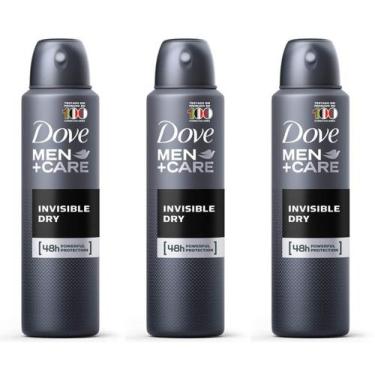 Imagem de Kit C/03 Dove Invisible Dry Desodorante Aerosol Masculino 89G