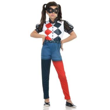 Imagem de Fantasia Arlequina Harley Quinn Infantil Super Hero Girls Sulamericana