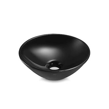 Imagem de Cuba Icasa Apoio Redonda 29cm Preta ICA15-12