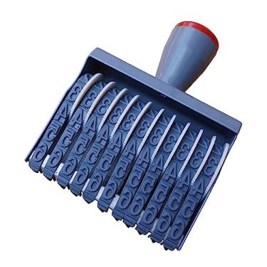 Imagem de shamjina Carimbo de Número de Roda 11 Bandas Fácil de Usar Máquina de Numerar Número de Dígitos Carimbo de Numeração de 11 dígitos para Acessórios