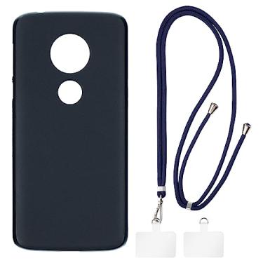 Imagem de Shantime Capa Motorola Moto E5 + cordões universais para celular, pescoço/alça macia de silicone TPU capa protetora para Motorola Moto G6 Play (5,7 polegadas)
