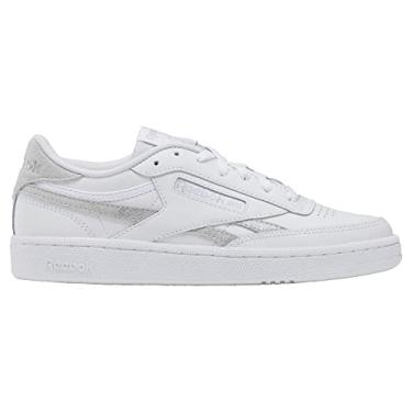 Imagem de Reebok Women's Club C Revenge Sneaker, White/Steely Fog/Silver Metallic, 7.5