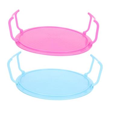 Imagem de Veemoon Rack De Vapor Para Micro-Ondas 4 Unidades Bandeja Em Camadas De Aquecimento De Micro-Ondas Prato De Micro-Ondas Suporte De Placa De Micro-Ondas Suporte De Prato De