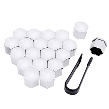 Imagem de Porca de roda 20 peças 17 mm 19 mm 21 mm tampa de cabeça de parafuso de porca de roda Tampas de parafuso de proteção Decoração exterior Aros de parafuso de proteção Tampas de porcas de roda de prata