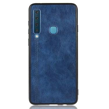 Imagem de GOGODOG Capa compatível com Samsung Galaxy A9 2018, capa completa, ultrafina, fosca, proteção da câmera, antiderrapante, resistente a arranhões, antiimpressões digitais, couro PU, capa traseira de