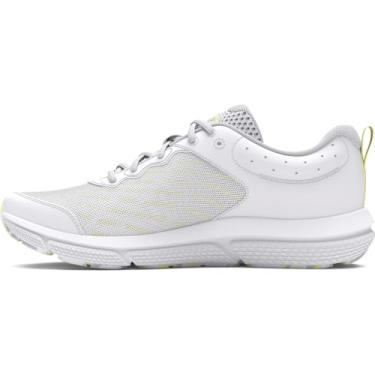 Imagem de Under Armour Tênis de corrida feminino Charged Assert 10, (110) branco/branco/amarelo sônico, 9