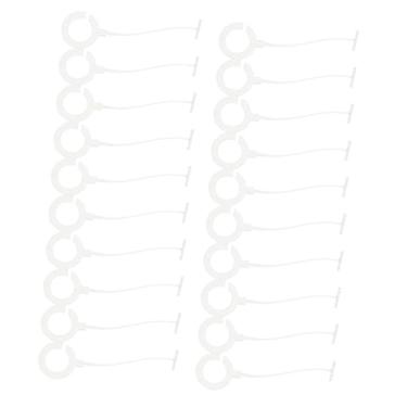 Imagem de CLISPEED 5000 Unidades agulha de cola ponto final etiquetas para roupas prendedores de etiqueta de náilon cordão rótulos fivela de bloqueio de gancho de etiqueta volta marcação