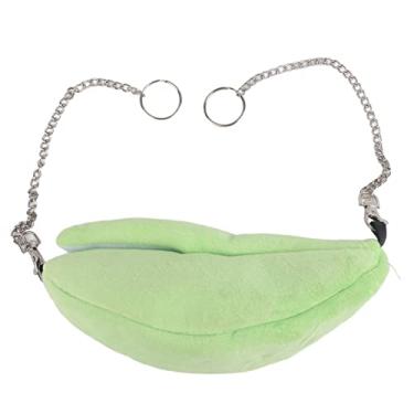 Imagem de Gaiola para Pássaros de Estimação, Cama de Rede para Pendurar, Ninhos de Caverna, Cabana Suspensa, Tenda Em Forma de Banana, Ninho de Hamster Macio e Quente (Verde)