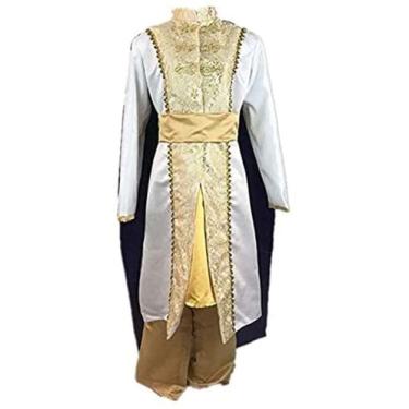 Imagem de Cos Prince Cosplay Fantasia Princesa Jasmine Vestido Adulto Halloween Carnaval Festa de Aniversário Roupas para Casais, Masculino GG, One Size
