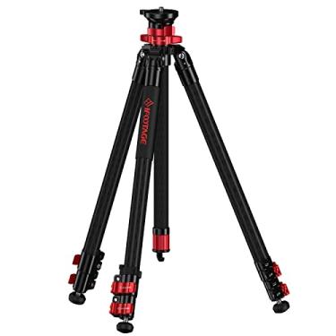 Imagem de IFOOTAGE Tripé de câmera de carbono TC6S, tripé de vídeo profissional, 3 seções com poste central, cabeça esférica de rotação de 360 °, compatível com filmadora DSLR
