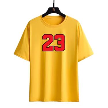 Imagem de Camiseta 23 Streetwear Unissex (BR, Alfa, M, Regular, Amarelo)