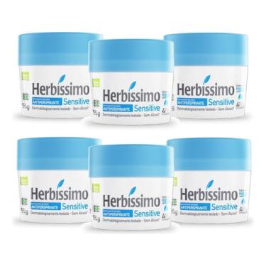 Imagem de 6 Desodorante Creme Herbissimo Sensitive Antitranspirante