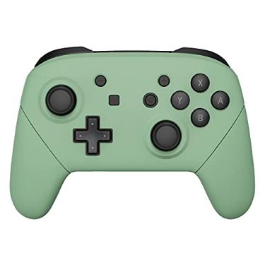 Imagem de eXtremeRate Matcha Green Faceplate Backplate Handles for Nintendo Switch Pro, DIY Replacement Hand Grip Housing Shell Cover for Nintendo Switch Pro Controller - Controller NOT Included