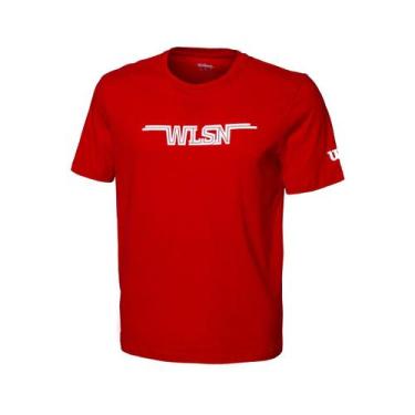 Imagem de Camiseta Masculina Wilson Wlsn Cor Vermelho
