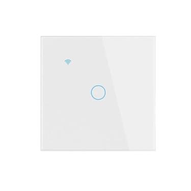 Imagem de XJRJ Interruptor inteligente, sem fio neutro, padrão UE/EUA, sensor de toque WiFi, 1/2/3 Gang, controle de voz Siri 652-Homekit-WHITE-01