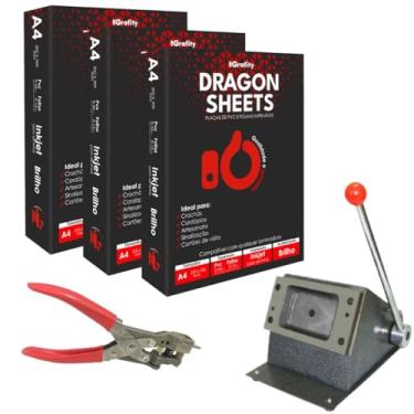 Imagem de Kit Cortador Cartão 86x54mm + Placa Pvc A4 + Canteadeira Conjulgada