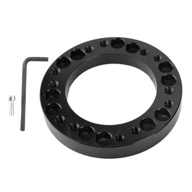 Imagem de Espaçador universal do volante, kit universal do adaptador da almofada do espaçador do cubo do volante do carro de 12.5mm