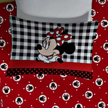 Imagem de Fronha Avulsa Padrão Malha Disney Minnie Lace - Catran