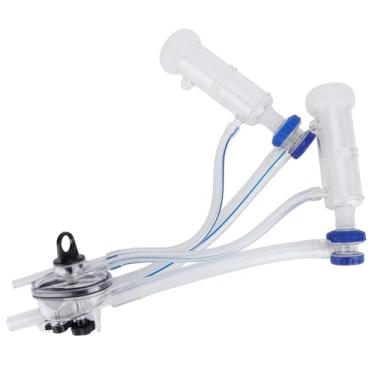 Imagem de Máquina de ordenha de vaca, coletor de leite doméstico portátil, prático, operação manual, ordenhador de cabra, bomba de vácuo manual, peças de máquina de ordenhador de ovelhas