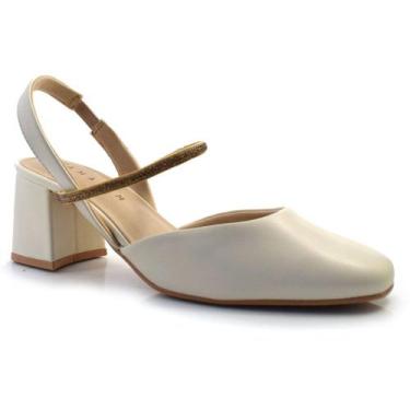 Imagem de Sapato Mary Jane Feminino Ramarim Off White 24-17233