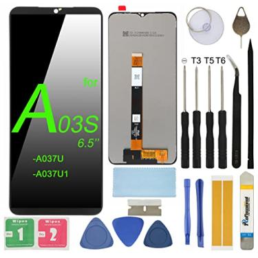 Imagem de Substituição de tela LCD para Samsung Galaxy A03S SM-A037U 16.5 cm Display LCD Touch Screen Digitalizador com ferramentas adesivas